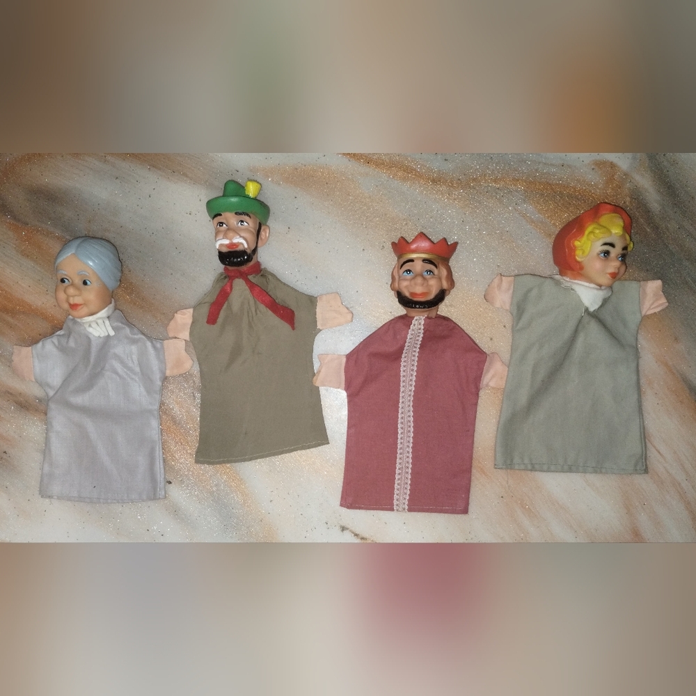 Vintage Mr. Rogers Rubber Headed Hand Puppets